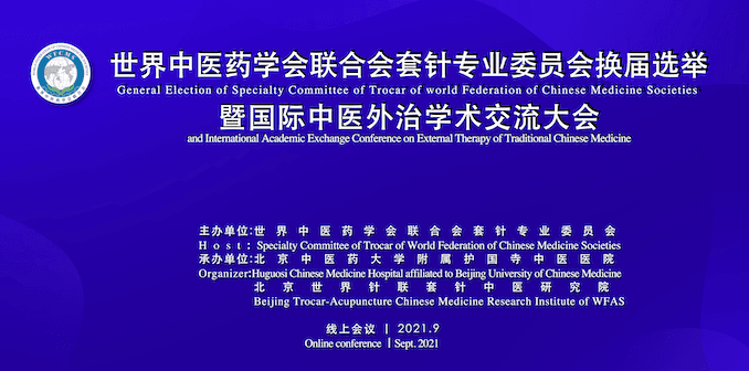 热烈祝贺世界中医药学会联合会套针专业委员会换届选举暨国际中医外治学术交流大会线上圆满成功举办