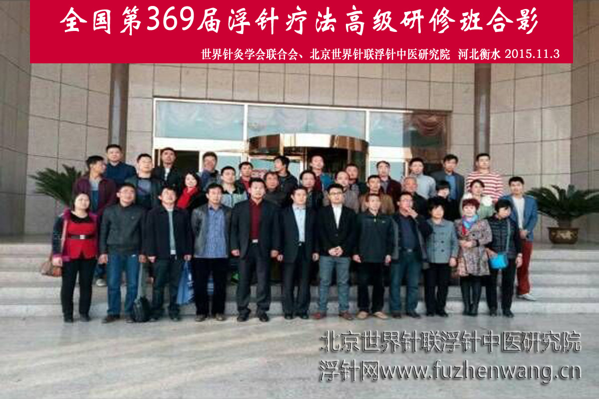 【浮针疗法】第369届浮针疗法研修班在河北衡水成功举办并圆满结束（2015年11月3-11月4日）衡水