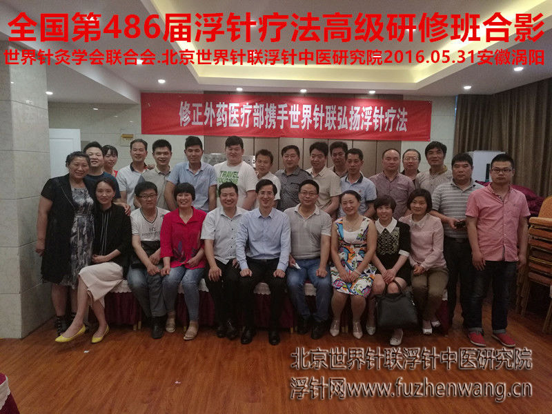 【多功能皮下套管针疗法】世界针联浮针中医研究院第486届新型浮针疗法研修班在安徽涡阳成功举办并圆满结束（2016年5月30日-5月31日）涡阳