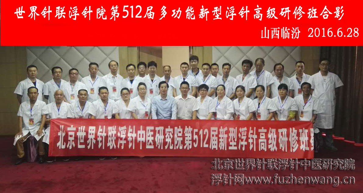 【多功能皮下套管针疗法】世界针联浮针中医研究院第512届新型浮针疗法研修班在山西临汾成功举办并圆满结束（2016年6月27日-6月28日）临汾