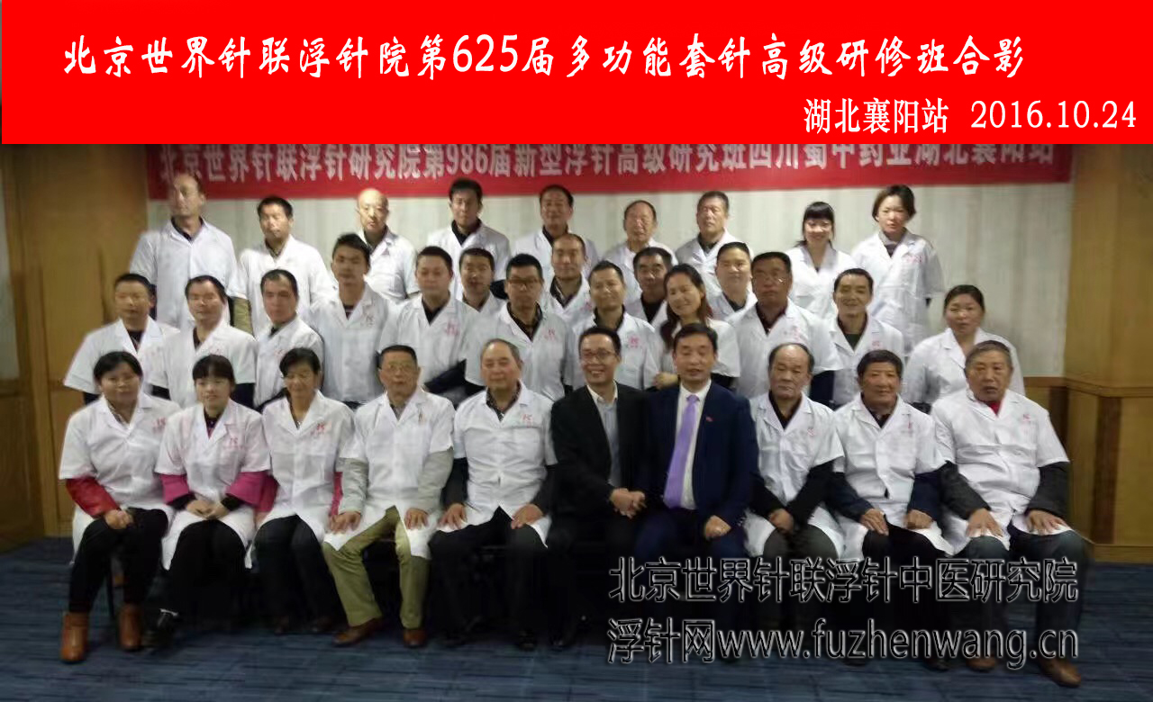 【多功能皮下套管针疗法】世界针联浮针中医研究院第625届新型浮针疗法研修班在湖北襄阳成功举办并圆满结束（2016年10月23日-10月24日）襄阳