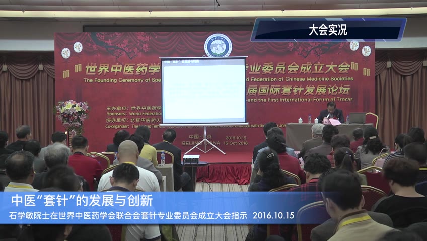 石学敏院士：套针专业委员会成立大会指示